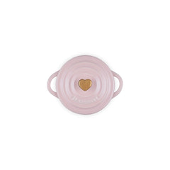 Mini Cocotte with Gold Heart Knob