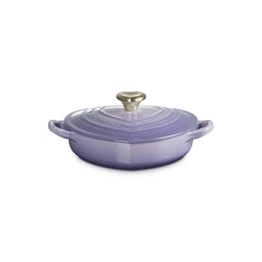Shallow Heart Cocotte with Light Gold Heart Knob