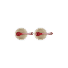 Condiment Pot with Spoon, Set of 2