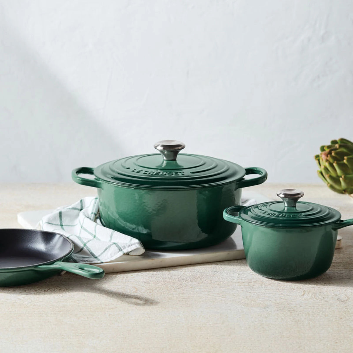 Signature Enameled Cast Iron 5-Piece Cookware Set